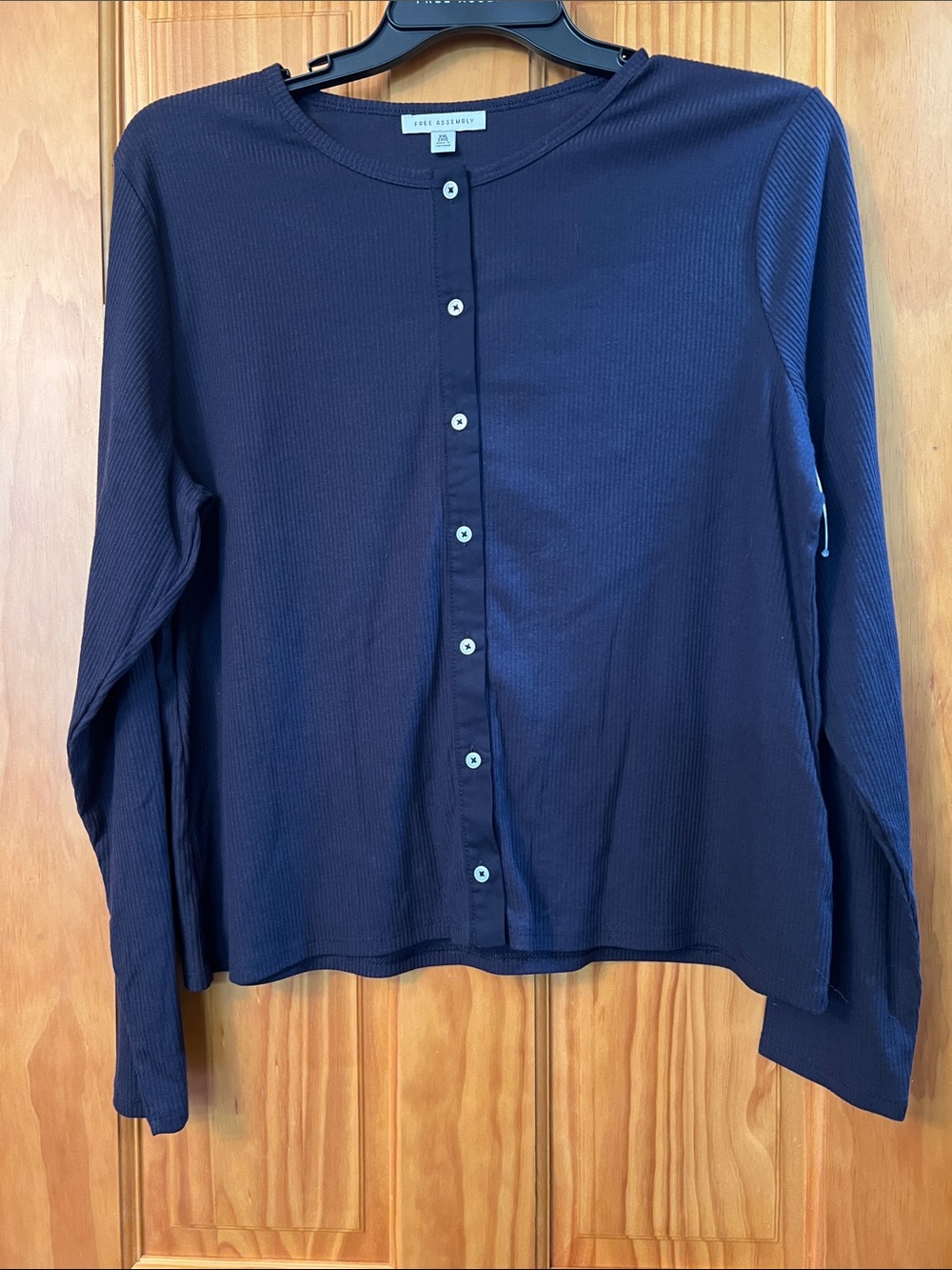 NWOT Ribbed knit Button up cardigan. very thin fabric, like t-shirt material